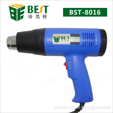 1600W Electronic Heat Gun with LCD Display, Cool / Hot Air Adjustable Temperature